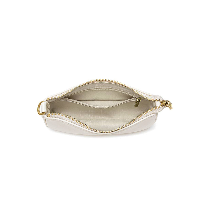 francine crossbody chain bag- coconut cream