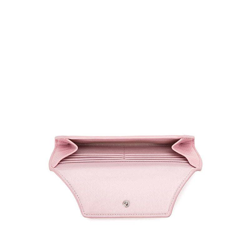 mavis pebbled wallet- light pink
