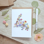 NL pressed flower map card
