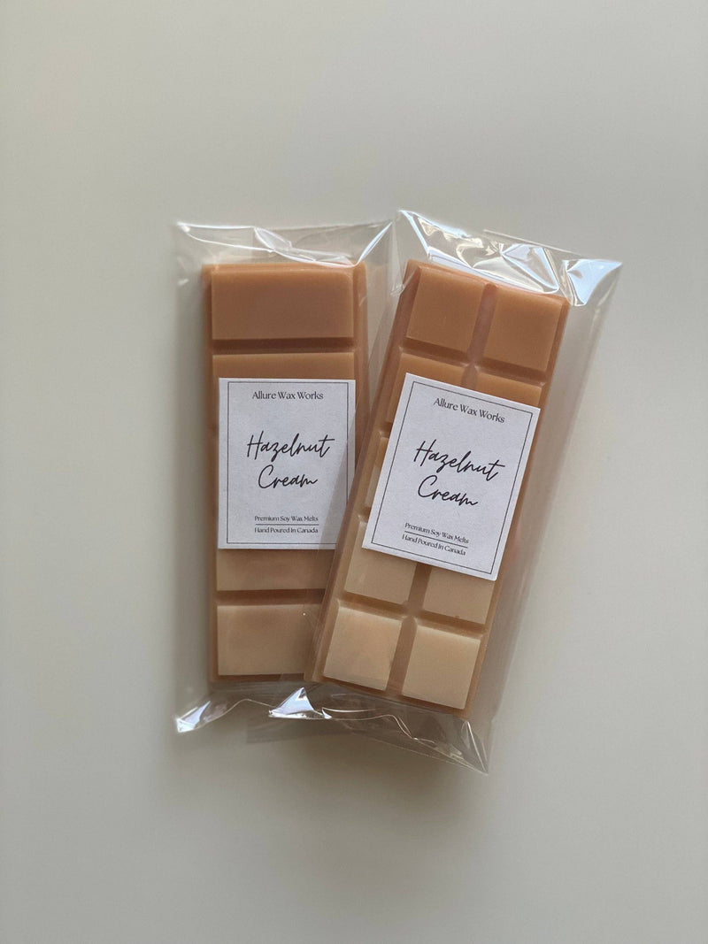 hazelnut cream snap bar wax melts