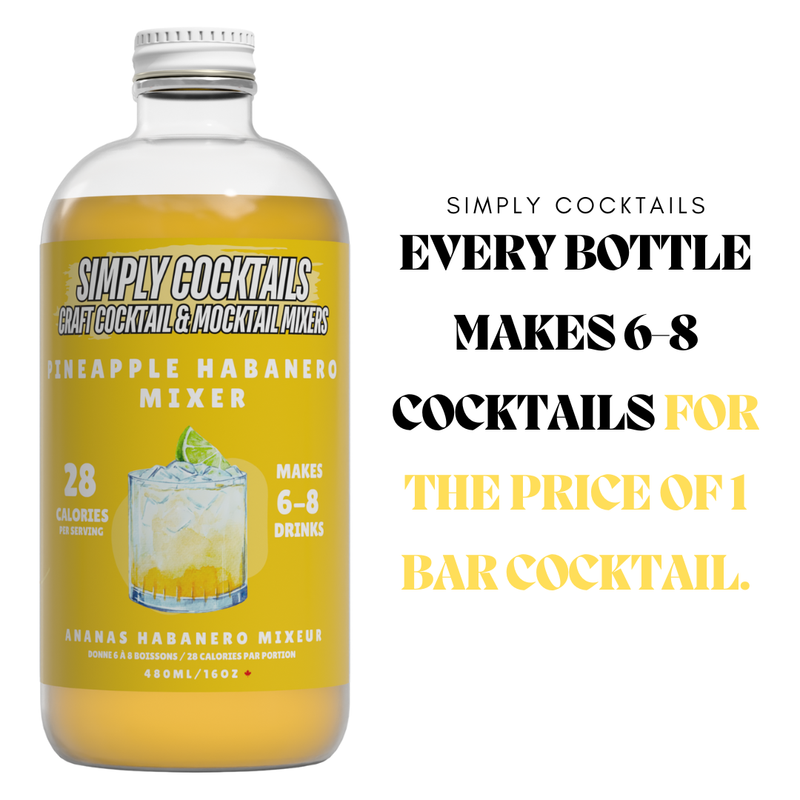 pineapple habanero - margarita cocktail/mocktail mixer