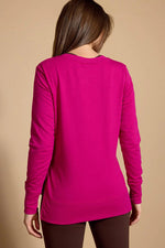 serene tencel side slit pullover