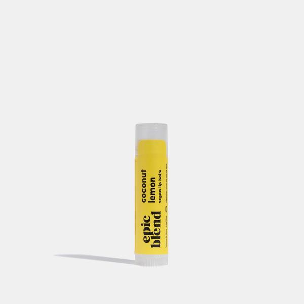 coconut lemon vegan lip balm