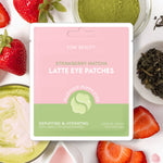 strawberry matcha latte depuffing & hydrating eye patches