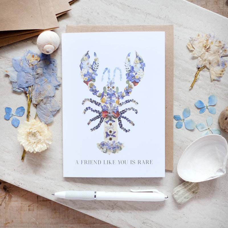 a friend like you is rare lobster card