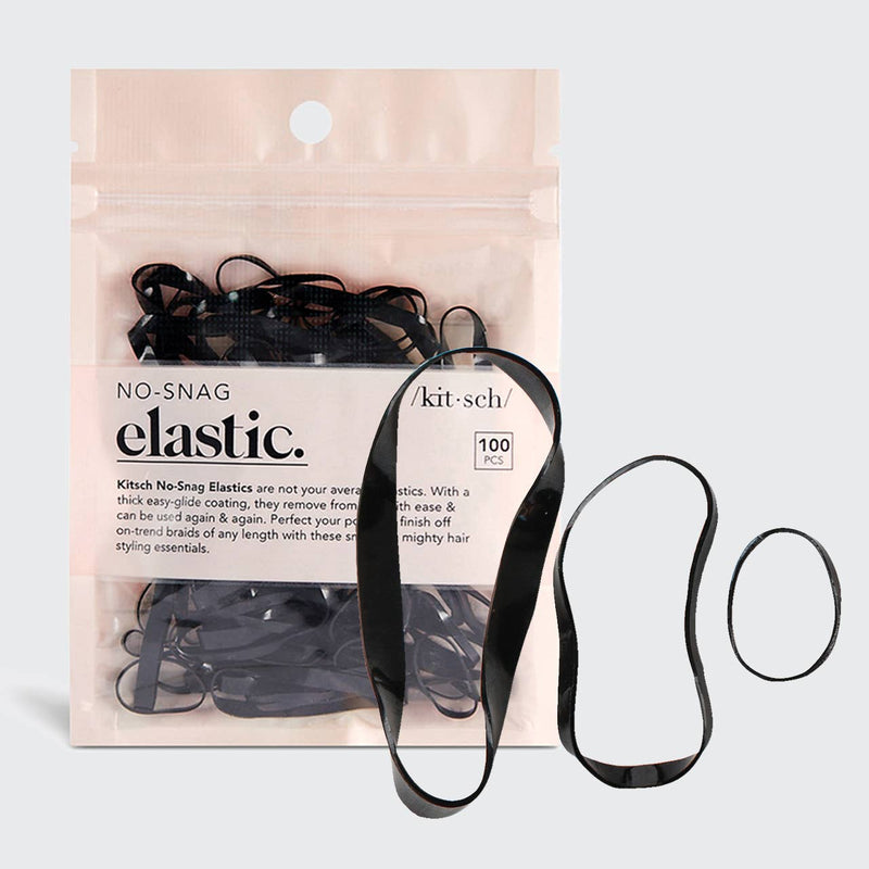 no-snag elastic 100pc- black