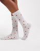 heart detail socks