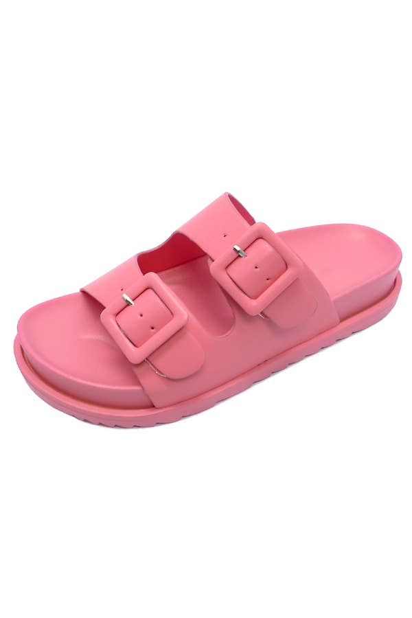 pink candy double strap sandal