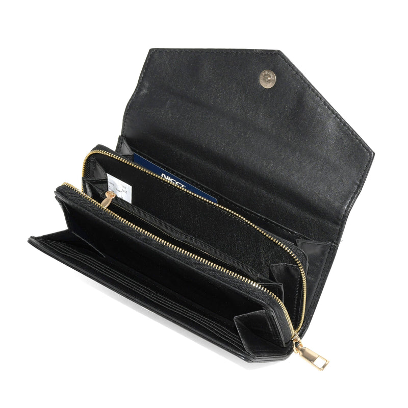 classic clutch wallet black