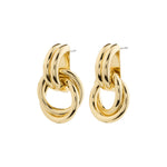 agni recycled knot hoop earrings