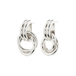 agni recycled knot hoop earrings