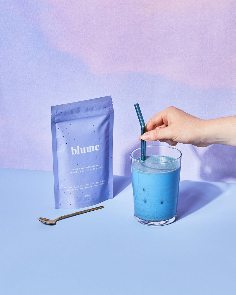 superfood latte powder- blue lavender