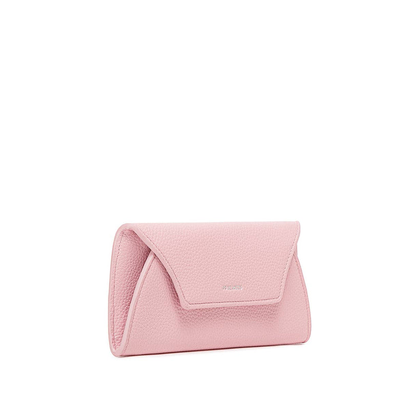 mavis pebbled wallet- light pink