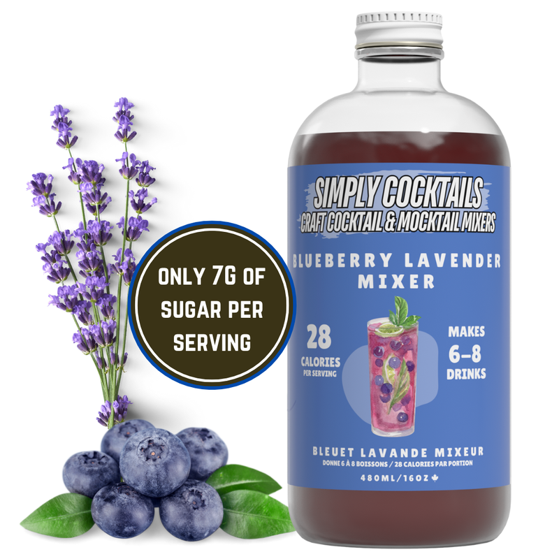 blueberry lavender - cocktail/mocktail mixer