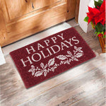 happy holidays doormat