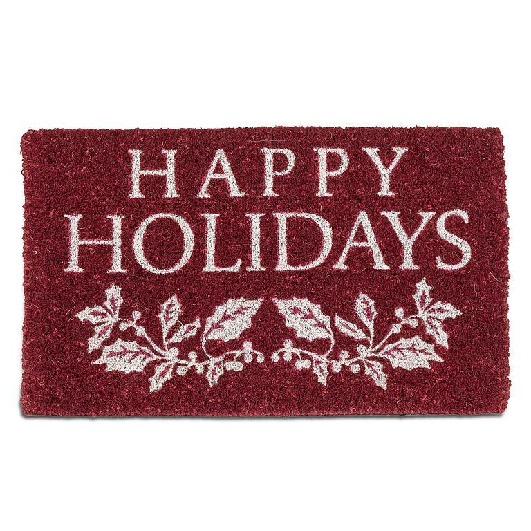 happy holidays doormat