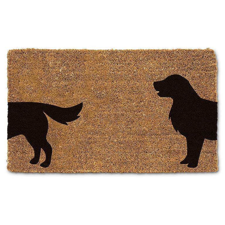 coming & going dog doormat