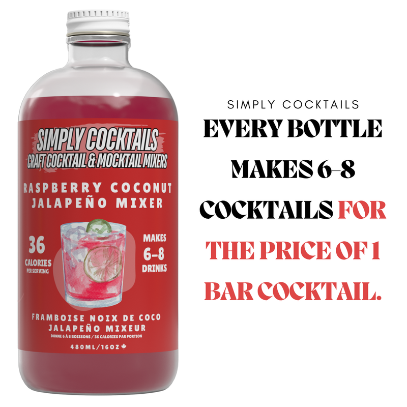 raspberry coconut jalapeño - margarita cocktail mixer