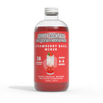 strawberry basil cocktail/mocktail mixer