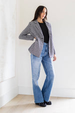 addison houndstooth blazer