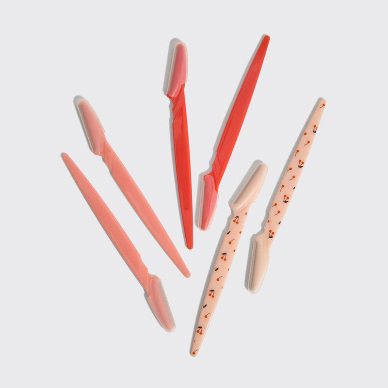 dermaplaners 6pc set- cherry blossom