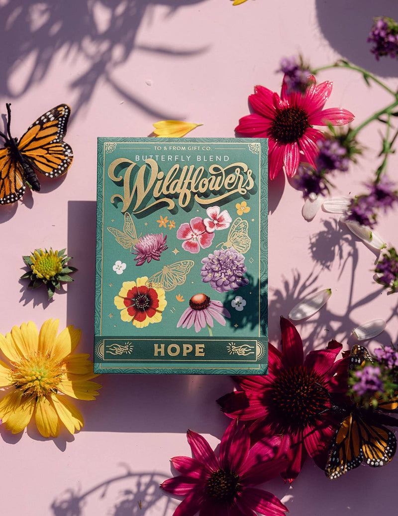 butterfly wildflowers (hope) - floriography seed packet