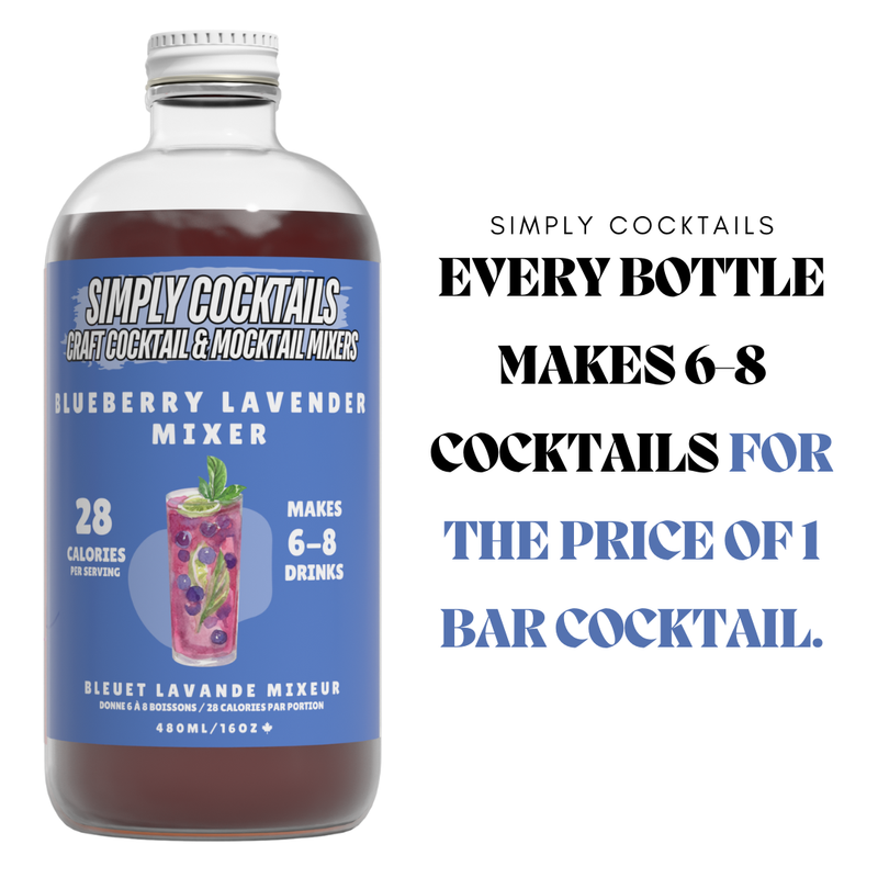 blueberry lavender - cocktail/mocktail mixer