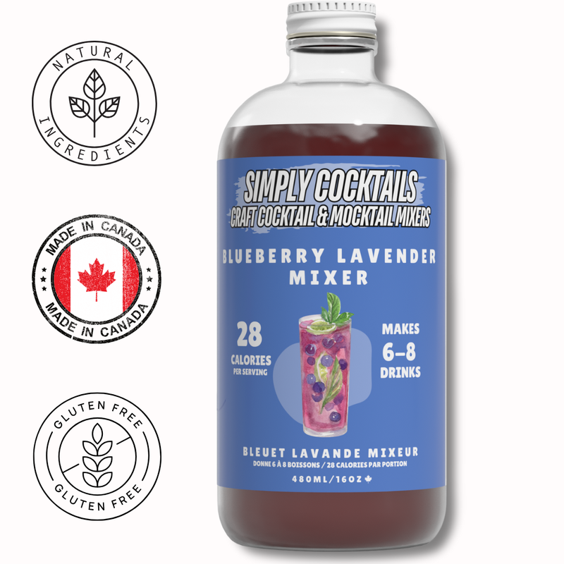 blueberry lavender - cocktail/mocktail mixer