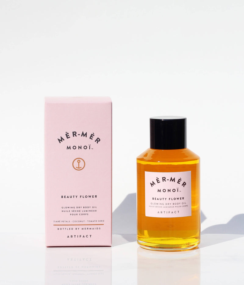 mèr-mèr monoï beauty flower glowing body oil- 60ml