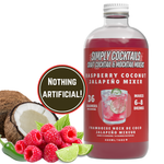 raspberry coconut jalapeño - margarita cocktail mixer