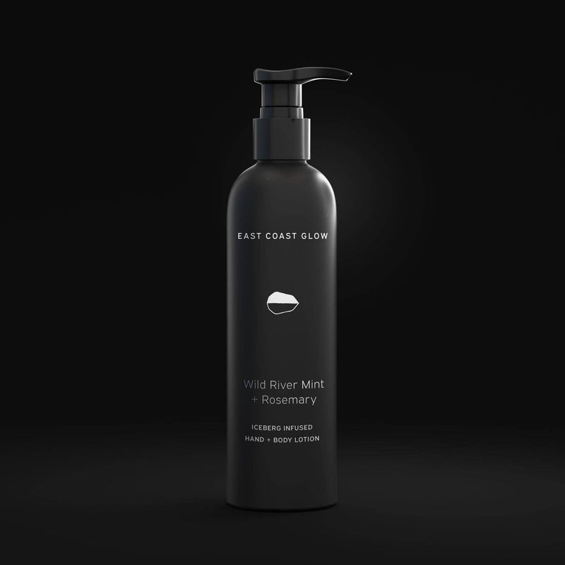 wild river mint + rosemary iceberg infused hand & body lotion