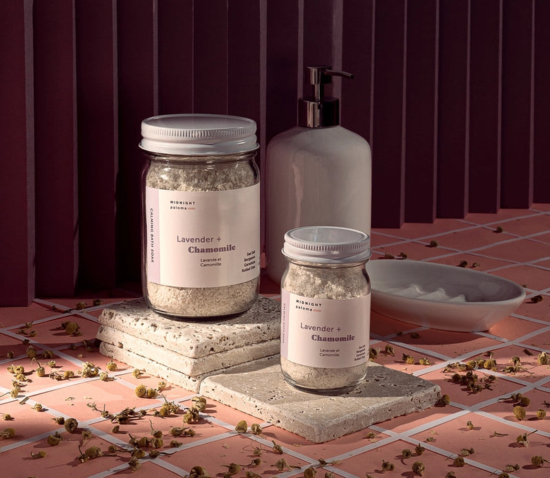 lavender + chamomile bath soak 12 oz