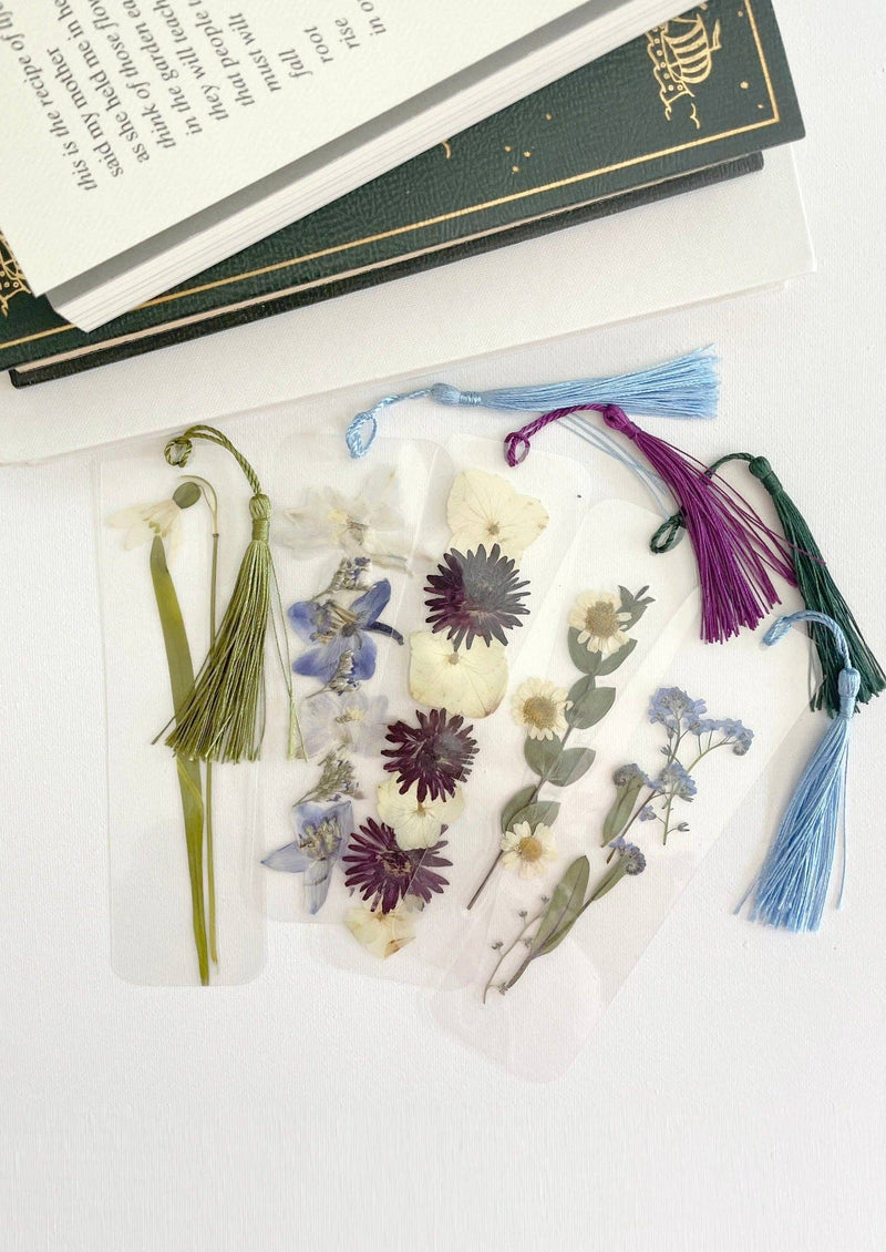 pressed flower bookmarks- assorted