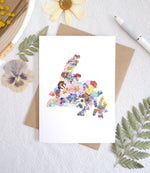 NL pressed flower map card