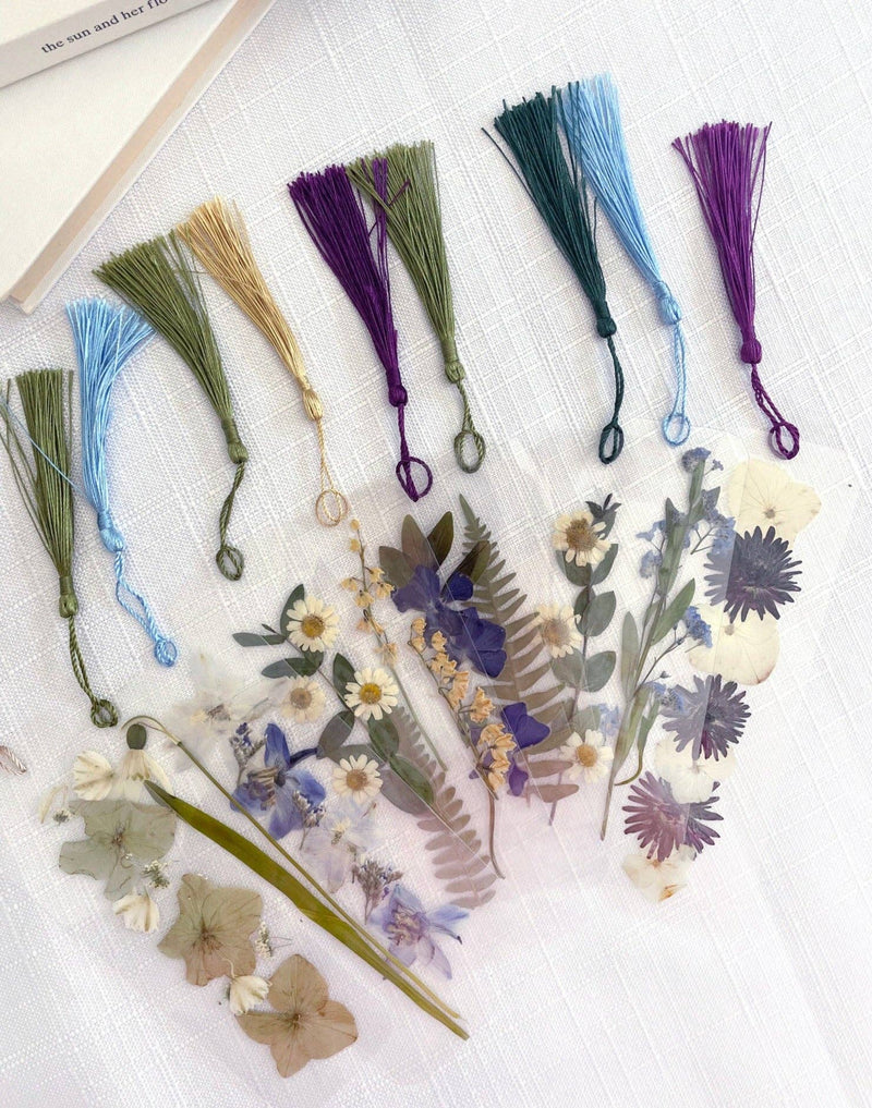 pressed flower bookmarks- assorted