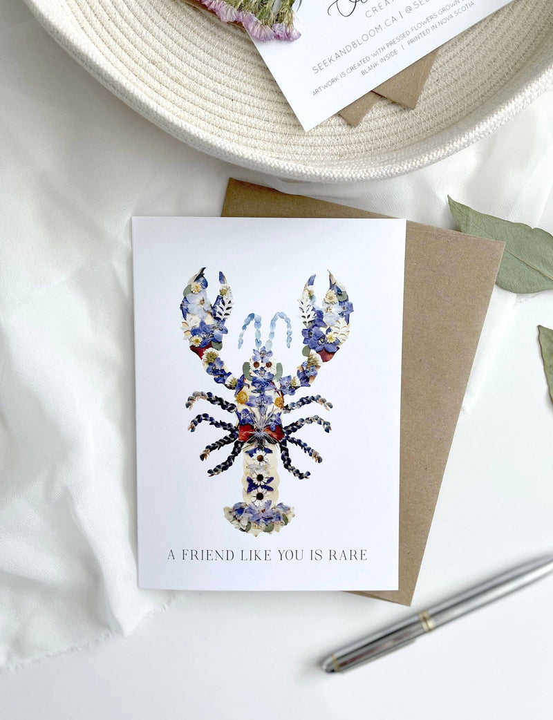 a friend like you is rare lobster card
