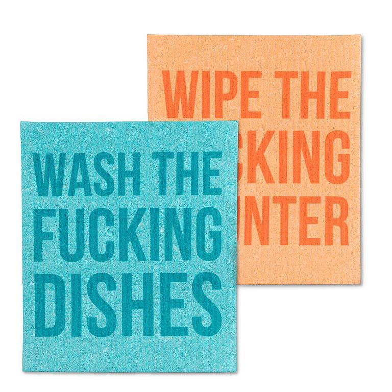 wash the dishes dishcloths