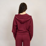 haidelyn soft knit 2way zip hoodie