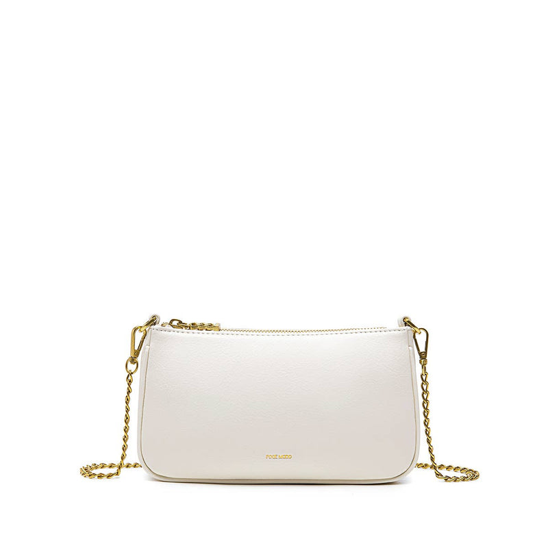 francine crossbody chain bag- coconut cream