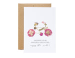 enjoy the ride pressed flower card