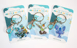 anchor floral keychain