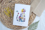 i hope your day is purr-fect pressed flower card