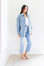 ellie overshirt jacket- sky