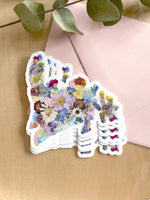 NL pressed flower map 3” vinyl sticker