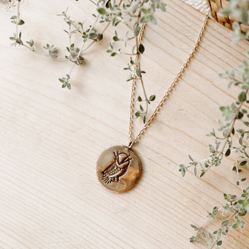 the owl talisman necklace