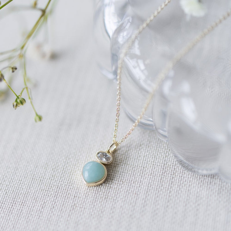 anastasia necklace- amazonite