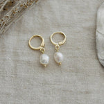 bitsy pearl hoops