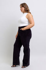 corduroy wide leg trouser- plus