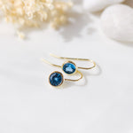 dazzle earrings- sky blue