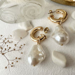 anais baroque pearl drop earrings